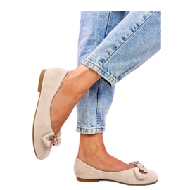 Cranny Bailarinas osito dorado beige - Inello