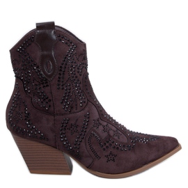 Lorenzo Bota cowboy marrón con piedras - Inello