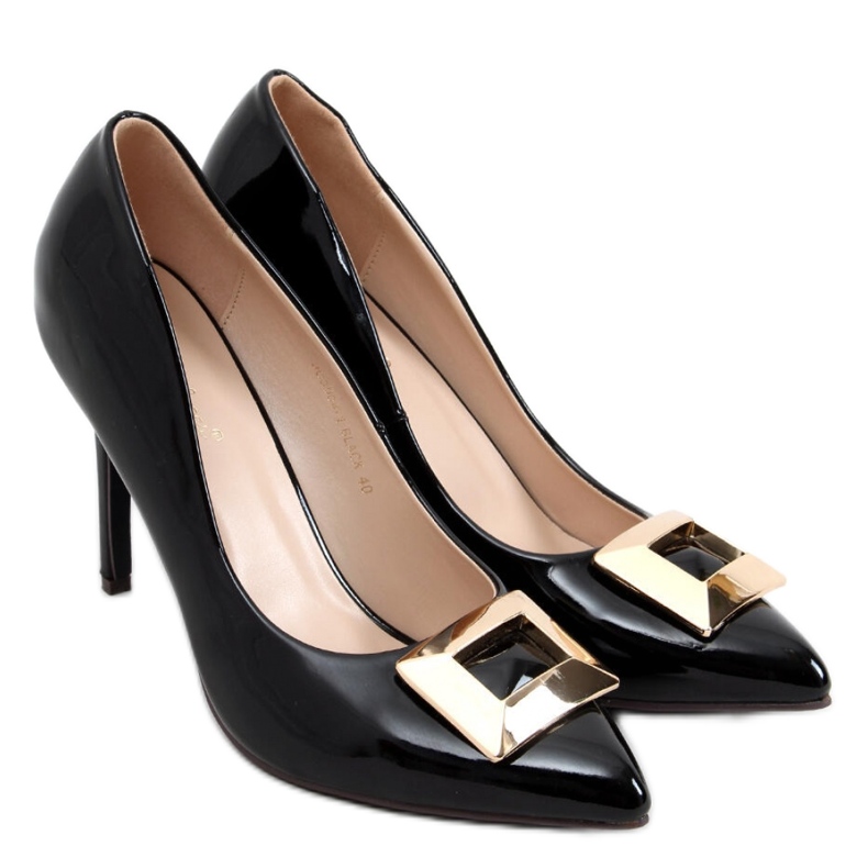 Stilettos Margaret de charol negro - Inello