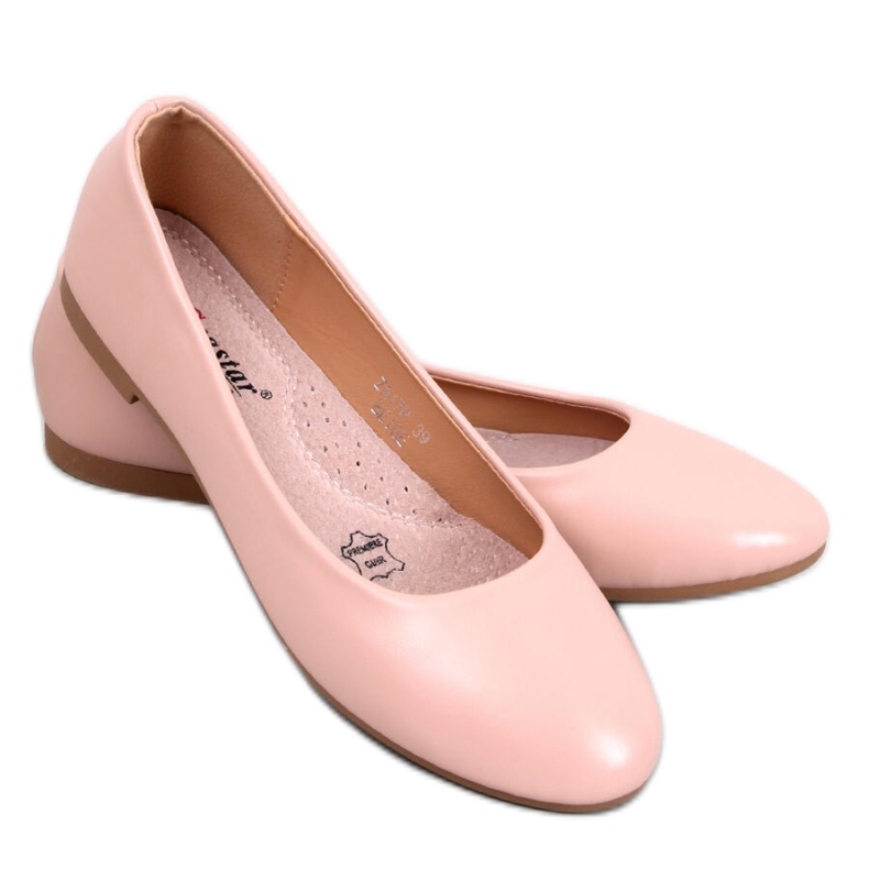 Bailarinas con aplicación de piel Tova Beige - Inello