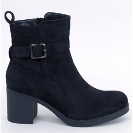 Rennia Botines tacón ancho negro - Inello