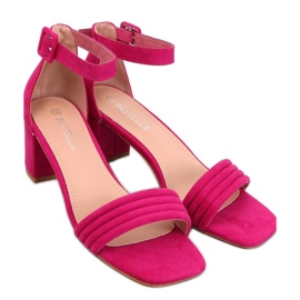 Sandalias de tacón de mujer Rondeu Fucsia - Inello rosa