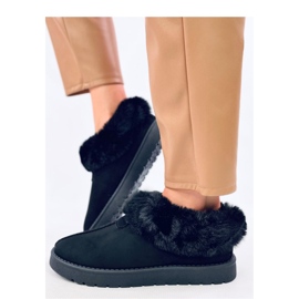 Botas cortas emúes adornadas con pelo Fraley Black - Inello negro