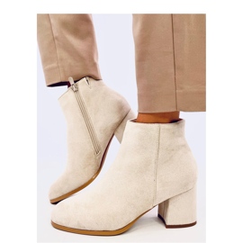 Botín tacón liso Marple Beige - Inello Botín tacón liso Marple Beige - Inello