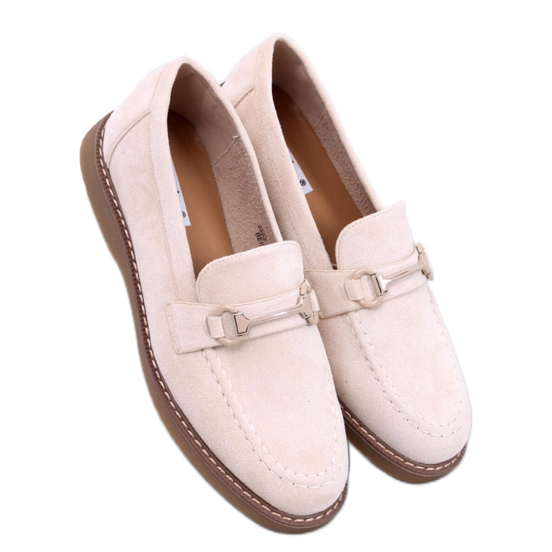 Mocasines mujer en ante States Beige - Inello