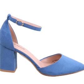 Pozzi Denim Salón con tira al tobillo azul - Inello