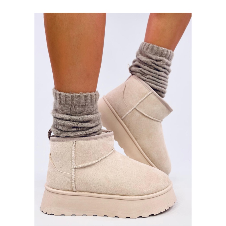 Rodmans Beige - Zapatos plataforma cortos Inello