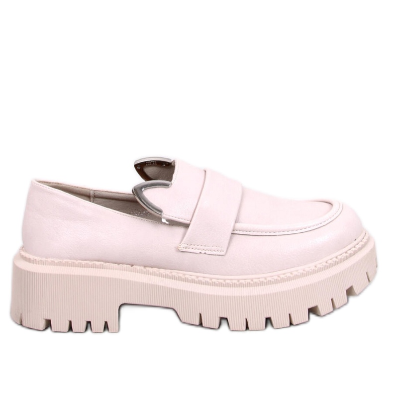 Bunnies Mocasín plataforma beige con orejas - Inello