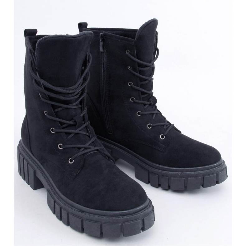 Botines cordones Kelis negro - Inello