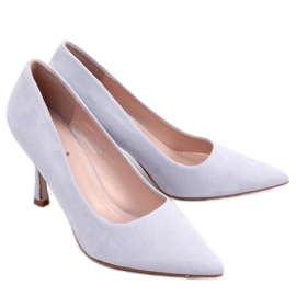 Tacones de mujer en ante Giorgia Grey - Inello gris