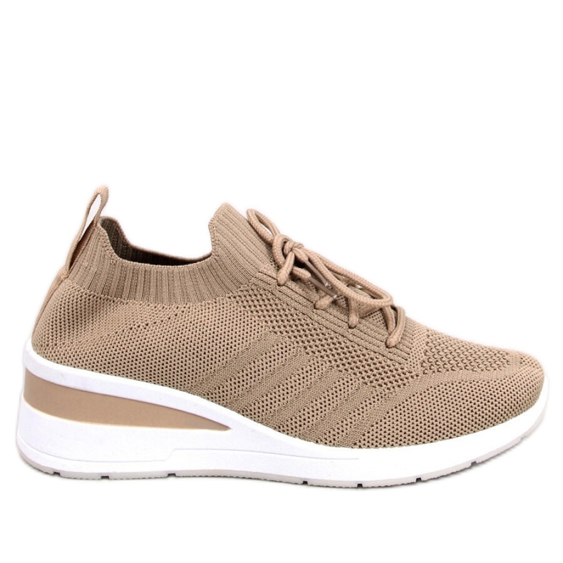 Deportivas cuña Leakes Caqui - Inello marrón