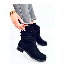 Botines planos clásicos Wonger Negro - Inello