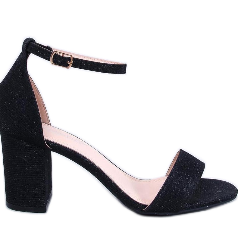 Yanas Sandalias tacón tornasol negro - Inello