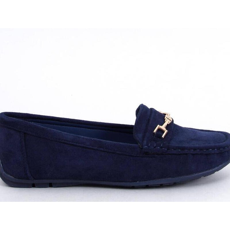 Mocasines mujer en ante Sourd Navy - Inello