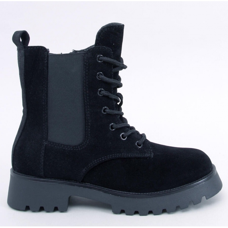 Franti Botas Chelsea negras con cordones - Inello negro