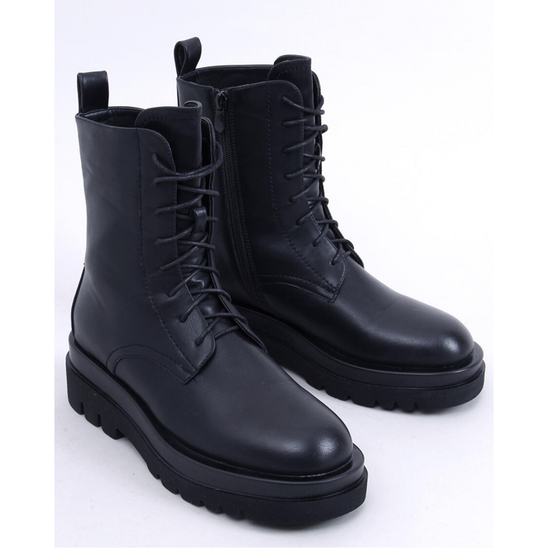 Botines West negro suela alta - Inello