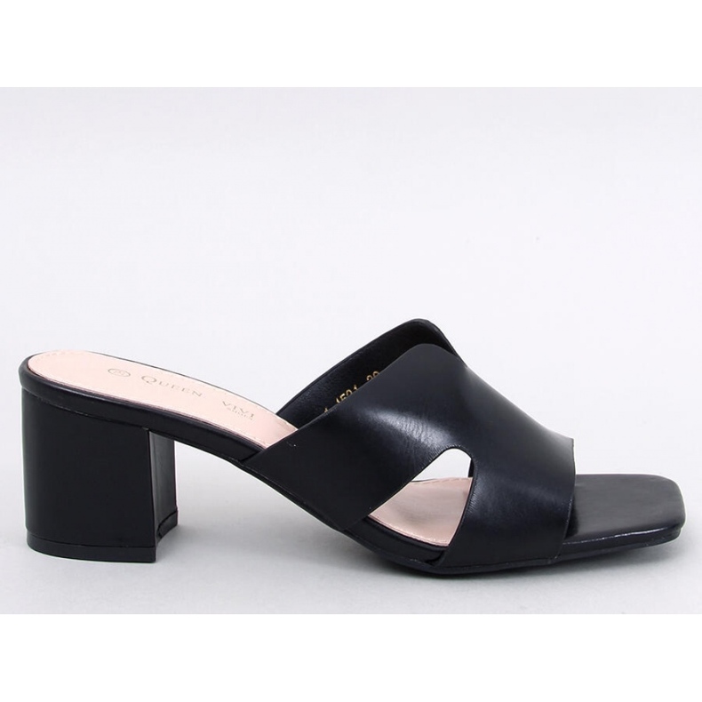 Sandalia chanclas tacón Vallon Negro - Inello Sandalia chanclas tacón Vallon Negro - Inello