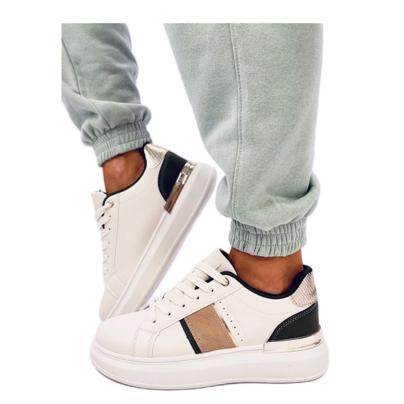 Deportivas Holms con plataforma verde - Inello beige Deportivas Holms con plataforma verde - Inello beige