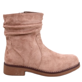 Botín Bracy Caqui volantes - Inello beige