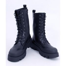 Botas Knight negras con cordones - Inello negro