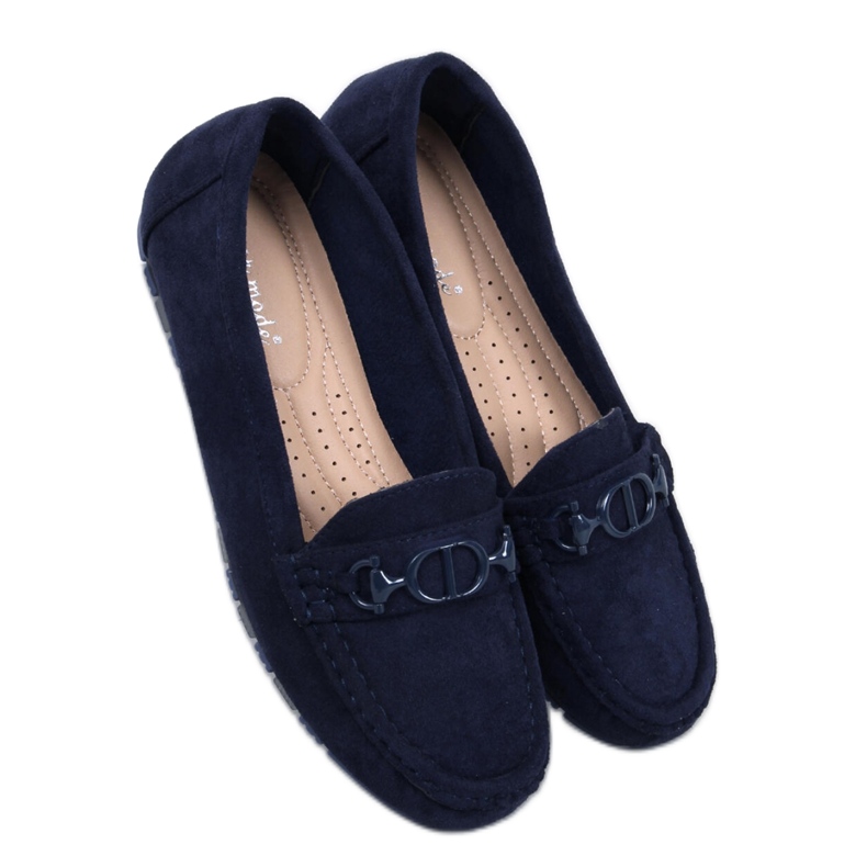 Mocasines de mujer Trabei de ante marino - Inello
