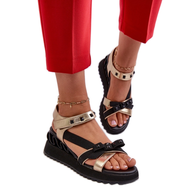 Step in style Sandalias Modelo Da CR956 Oro - Pisa con estilo amarillo