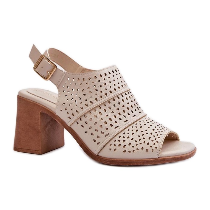 Step in style Sandalias Modelo Sergio Leone SK565 Beige Claro - Pisa con estilo Step in style Sandalias Modelo Sergio Leone SK565 Beige Claro - Pisa con estilo