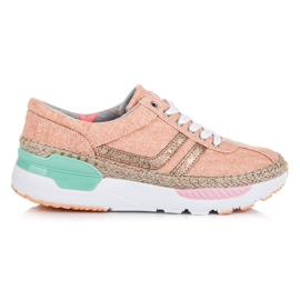 Kylie Zapatillas con cordones, alpargatas rosa