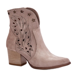 Step in style Botas Modelo Lewski 3613 Cappuccino Ante - Paso con estilo beige Step in style Botas Modelo Lewski 3613 Cappuccino Ante - Paso con estilo beige