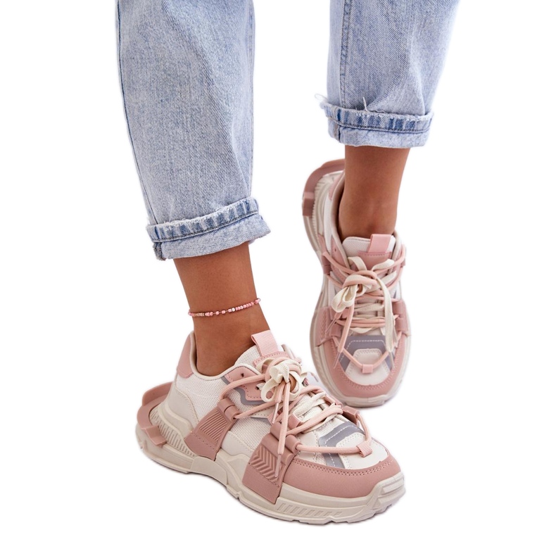 Step in style Zapatillas Deportivas Modelo Chillout! BL357P Beige/Rosa - Camina con estilo Step in style Zapatillas Deportivas Modelo Chillout! BL357P Beige/Rosa - Camina con estilo