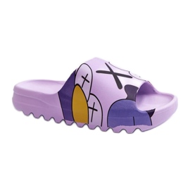 Step in style Sandalia Chanclas Modelo Monsters CK240P Violeta - Pisa con estilo púrpura