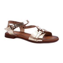 Step in style Sandalias Modelo Zazoo 40182 Dorado - Pisa con estilo amarillo
