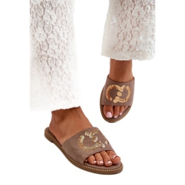 Step in style Sandalia Chanclas Modelo S.Barski KV27-052 Marrón - Pisa con estilo