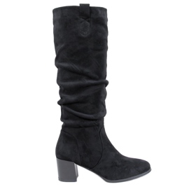 Botas con volantes Pinsoni negro