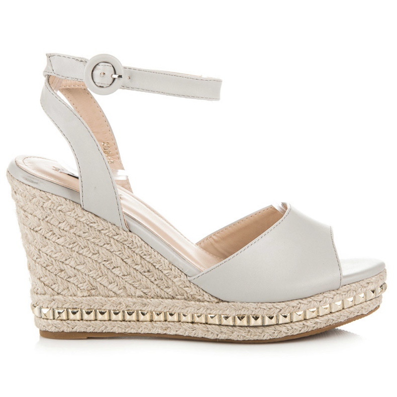 Vices Sandalias cuña con chorros gris