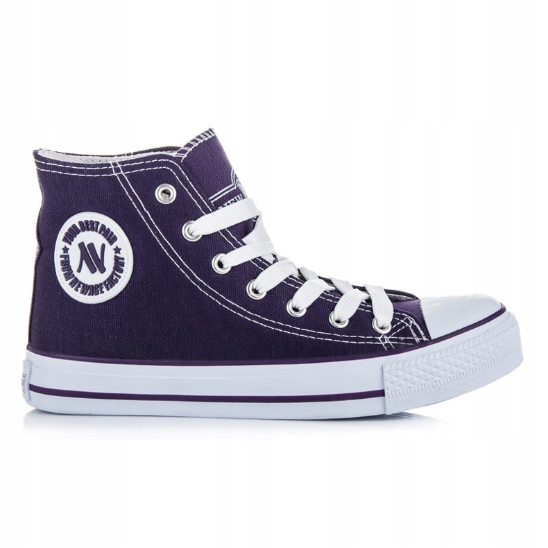 New Age Zapatillas altas atadas violeta New Age Zapatillas altas atadas violeta