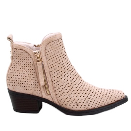 Vizzi Bota cowboy calada beige