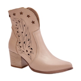 Step in style Botas Modelo Lewski 3613 Piel Beige - Paso con estilo