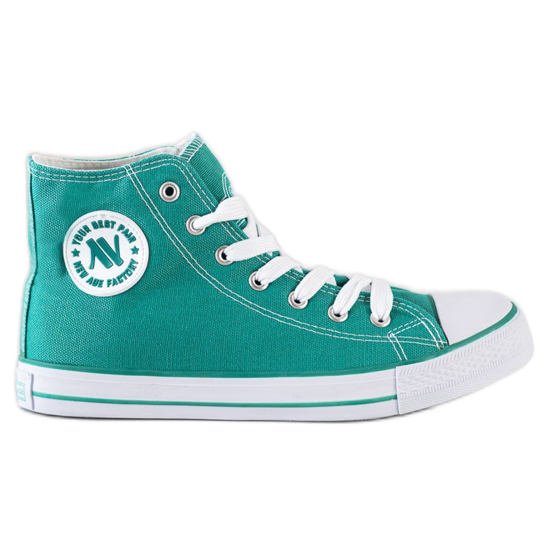 New Age Zapatillas altas atadas verde