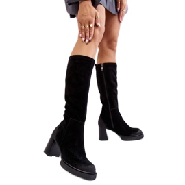 Step in style Botas Modelo Lemar Ceraxa 70133 Gamuza Negra - Paso con estilo negro