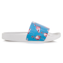 Vices Pantuflas de flamencos azul