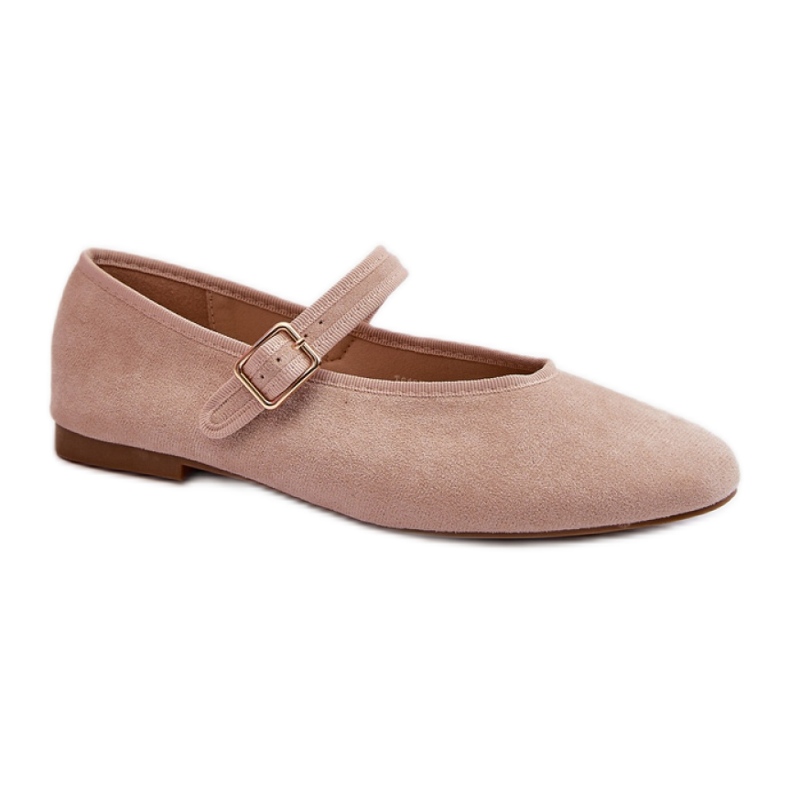 Bailarinas beige con correa