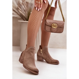 Step in style Botas Modelo Zazoo 60475 Beige Oscuro - Paso con estilo