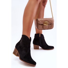 Step in style Botas Cowboy Modelo Lewski EV28 Negro Velour - Paso con estilo