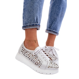 Zapatos plataforma mujer Zazoo Gris Claro blanco