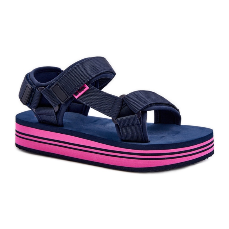 Sandalias Lee Cooper LCW-24-05-2754L Azul Marino/Fucsia