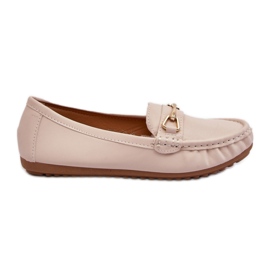 Mocasines clásicos con decoración Beige. Mocasines clásicos con decoración Beige.
