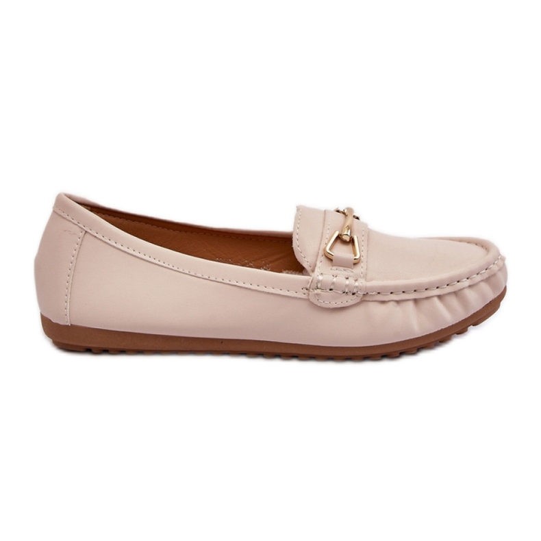 Mocasines clásicos con decoración Beige.