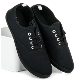 Zapatillas New Age con cordones negro