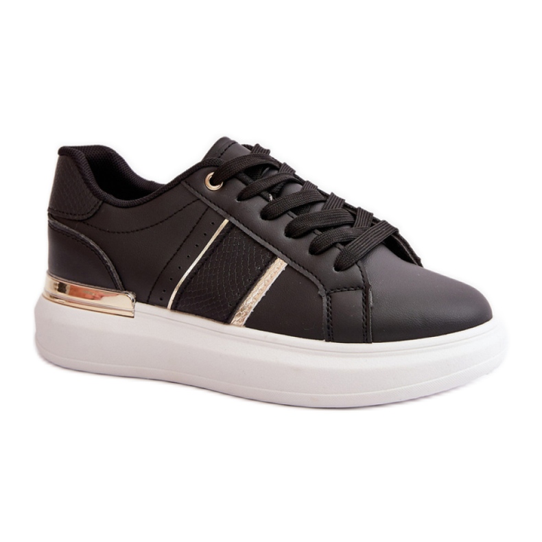 Deportivas plataforma negras negro
